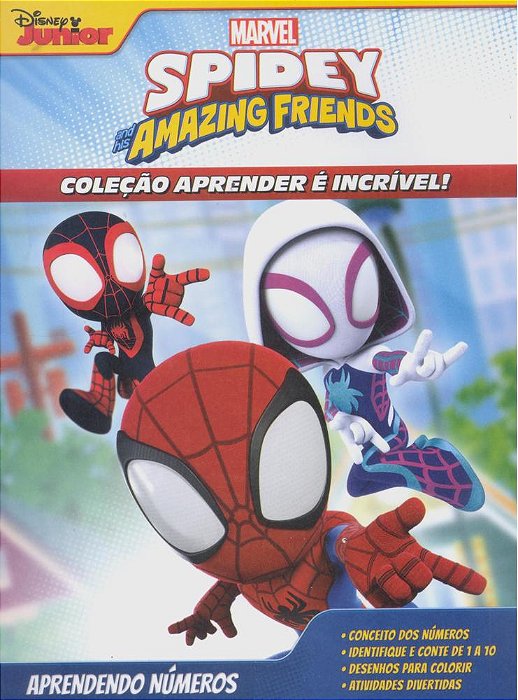 Aprender É Incrível Marvel - Spidey Aprendendo Números