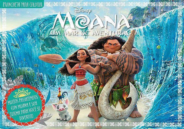 Disney Prancheta Para Colorir - Moana