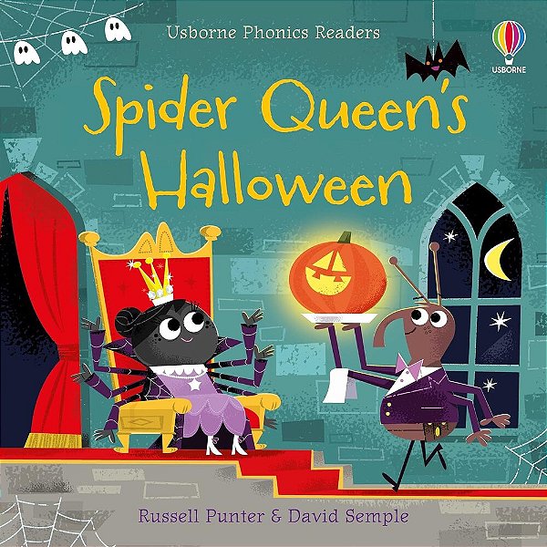 Spider Queen's Halloween - Usborne Phonics Readers - Book With Free Online Audio