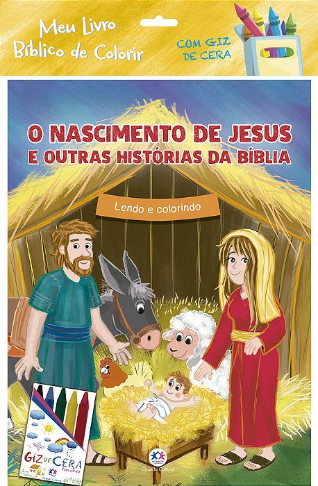 Meu Livro Bíblico Para Colorir - O Nascimento De Jesus