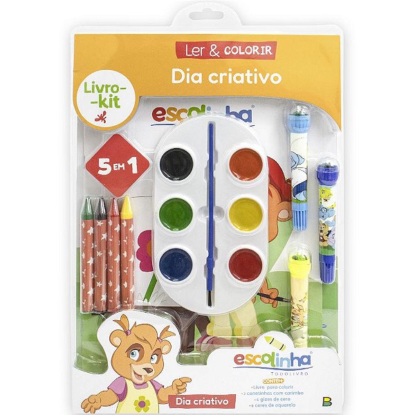 Livro-Kit Ler & Colorir: Escolinha