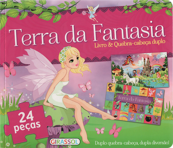 Terra Da Fantasia - Livro & Quebra-Cabeca Duplo
