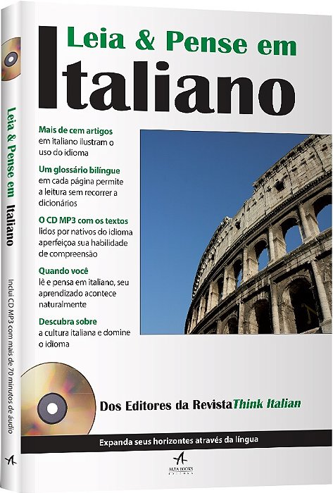 Leia E Pense Em Italiano - Livro Com CD De Áudio