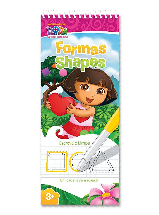Dora Aventureira - Formas - Escreve E Limpa