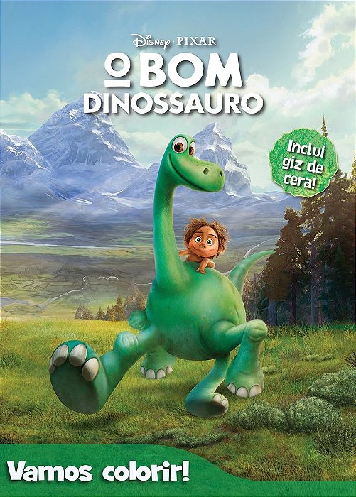 O Bom Dinossauro - Disney Vamos Colorir - Livro Com Giz De Cera