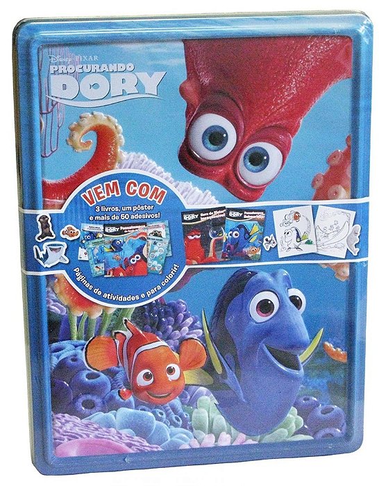 Disney Latinha Feliz. Procurando Dory - Caixa (+3 Livros + Pôster + 50 Adesivos)
