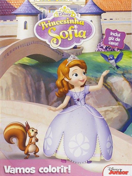 Princesinha Sofia - Disney Vamos Colorir - Livro Com Giz De Cera