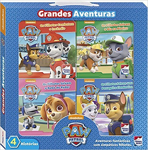 Paw Patrol - Grandes Aventuras - Kit Com 4 Unidades