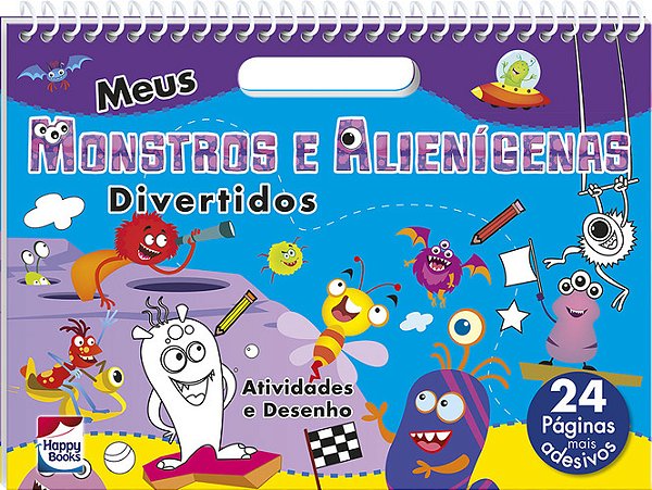 Meus Monstros E Alienígenas Divertidos - Atividades E Desenho Mais Adesivos