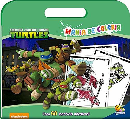 Ninja Turtles - Mania De Colorir - Livro Com Adesivos