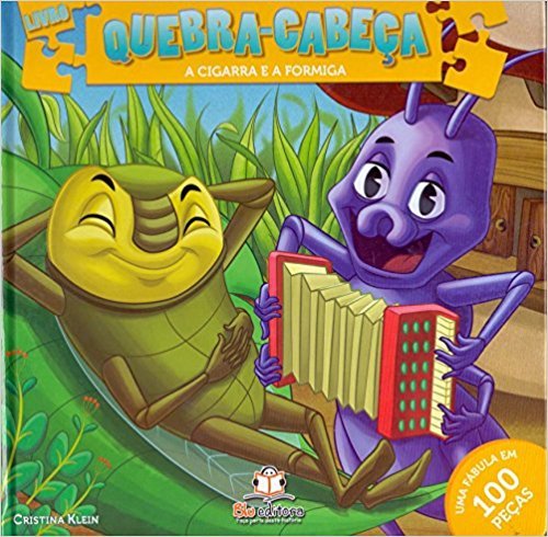 Livro Quebra-Cabeça Médio: A Cigarra E A Formiga