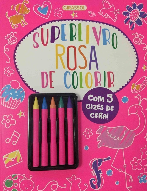 Superlivro Rosa De Colorir