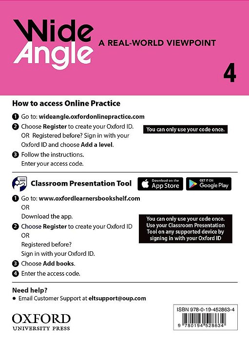 American Wide Angle 4 - Teacher's Access Card..-