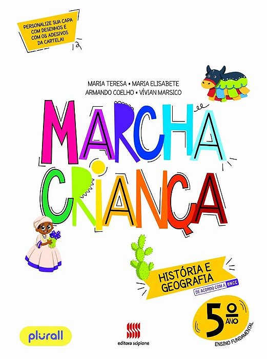 Marcha Criança - História E Geografia - 5º Ano - Ensino Fundamentel I - Livro Com Livro Digital E Adesivos