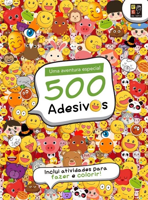 500 Adesivos - Emotions Divertidos - Atividades Para Fazer E Colorir..-