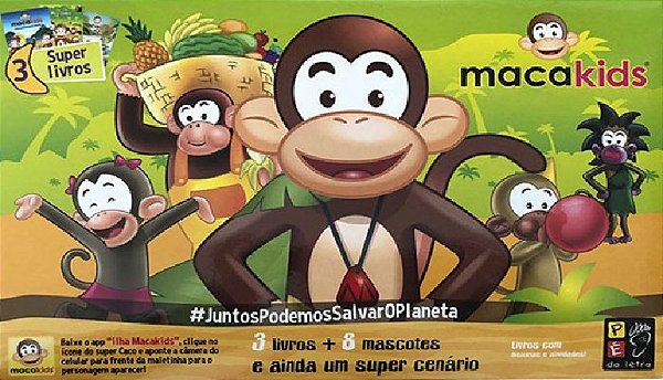 Macakids - Maleta De Leitura - Livros Com Mascotes E Cenários