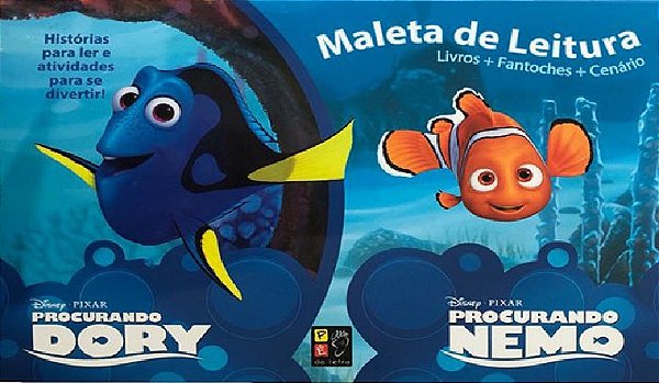 Procurando Dory - Maleta De Leitura - Livros Com Personagens E Cenário