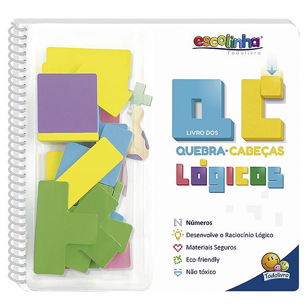 Livro Quebra-Cabeças Lógico (Escolinha Todolivro)