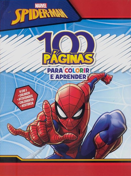 100 Páginas Para Colorir Marvel - Homem Aranha