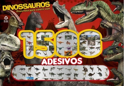 Dinossauros Prancheta Para Colorir Com 1500 Adesivos
