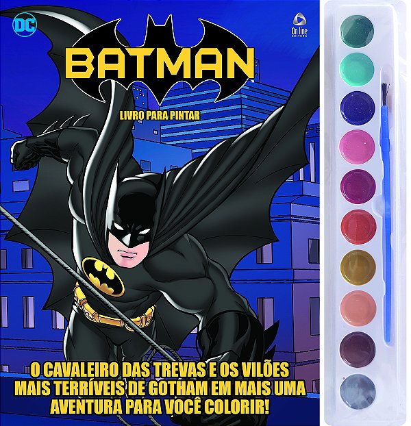 Batman Livro Para Pintar Com Aquarela - Online