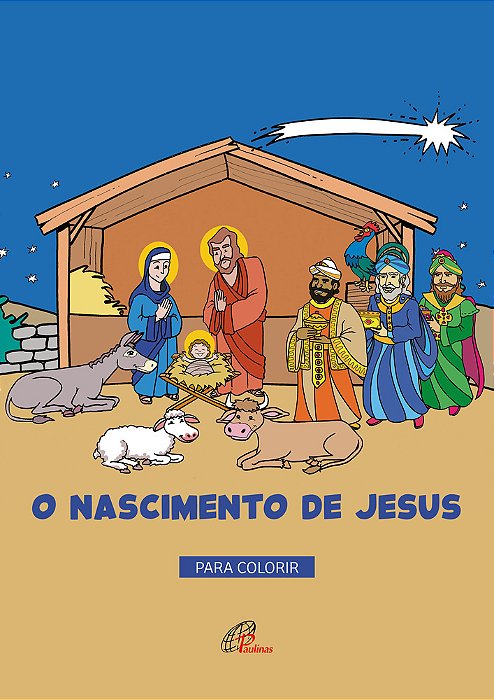O Nascimento De Jesus: Para Colorir