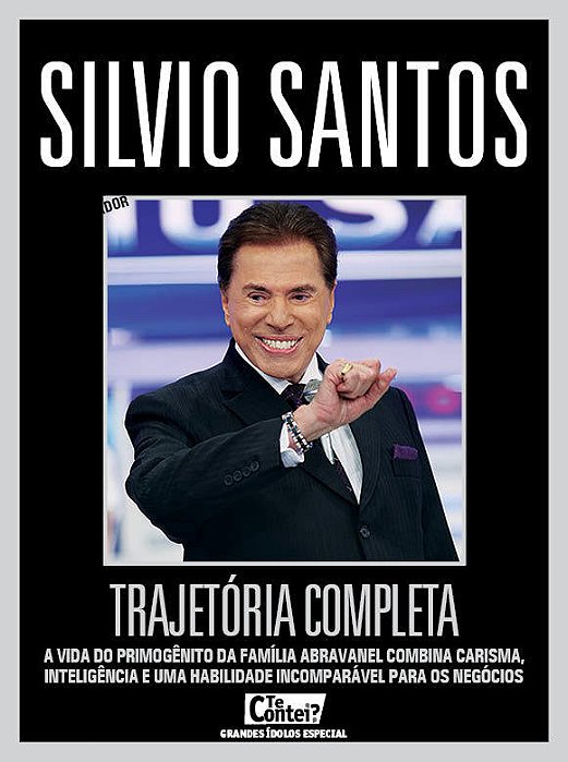 Te Contei - Grandes Ídolos - Especial - Luxo Capa Holográfica Silvio Santos Trajetória Completa Especial Luxo