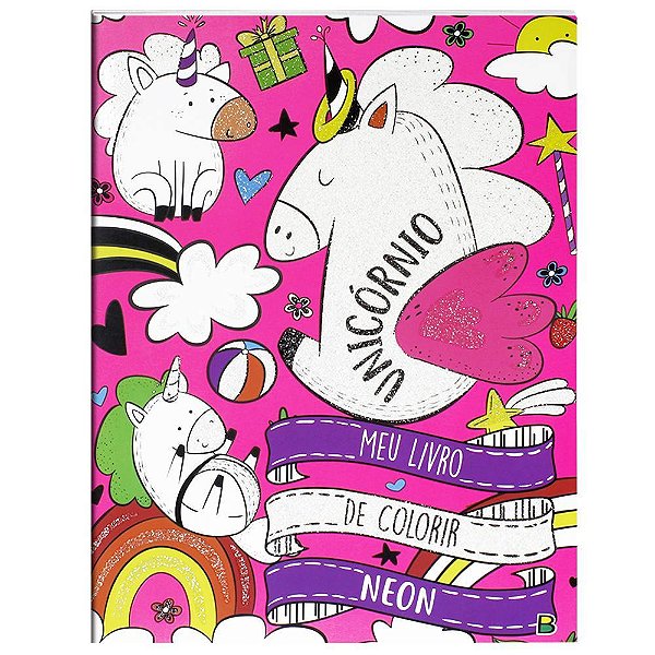 Meu Livro De Colorir Neon: Unicórnio