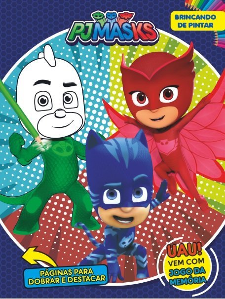 Pj Masks Brincando De Pintar