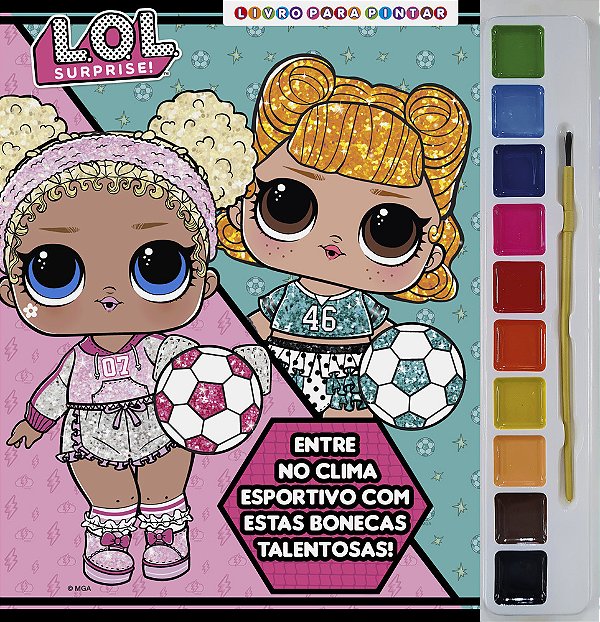 Lol Surprise Livro Para Pintar Com Aquarela