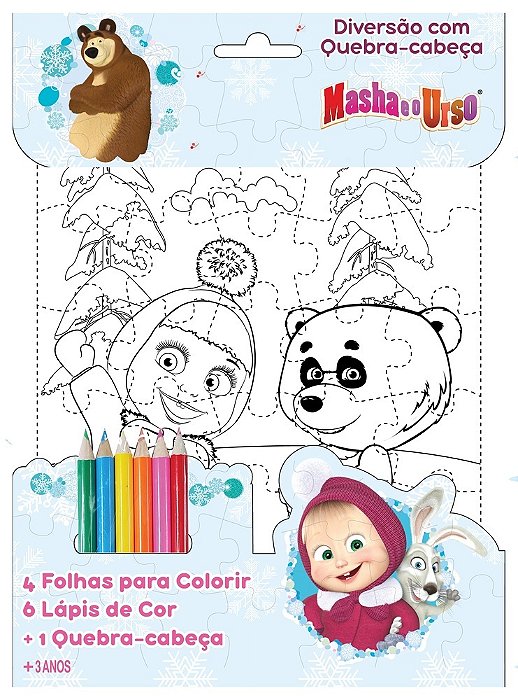 Masha E O Urso - Diversão Com Quebra-Cabeça