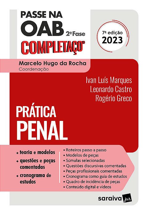 Passe Na Oab 2ª Fase - Fgv - Prática Penal - 7ª Edição 2023