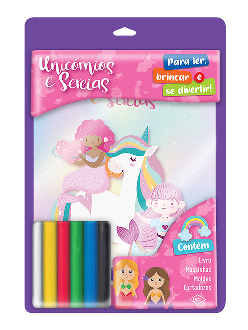 Massinha Divertida - Unicórnios E Sereias - Blister