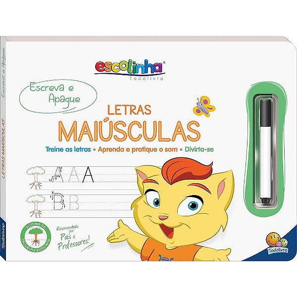 Escolinha Escreva E Apague II: Letras Maiúsculas
