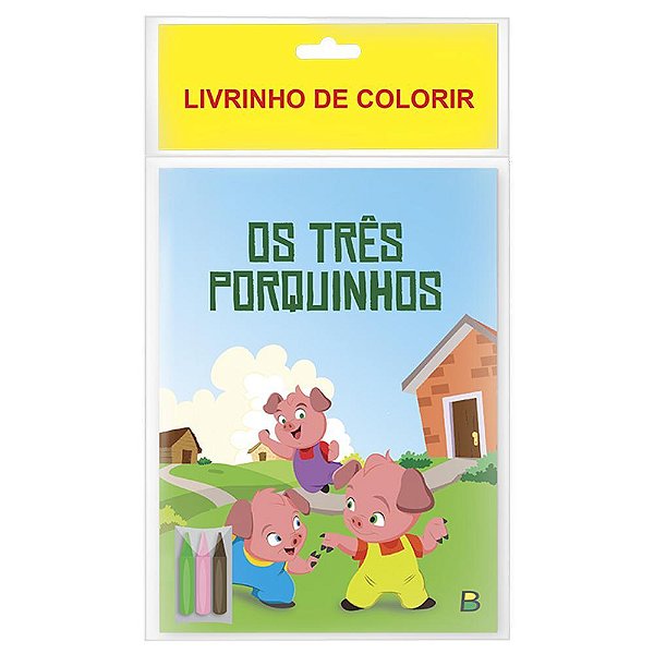 Livrinho De Colorir: Os Três Porquinhos