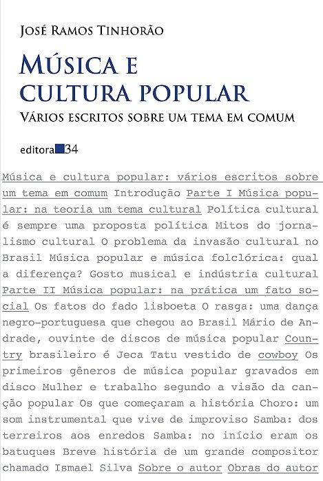Música E Cultura Popular Vários Escritos Sobre Um Tema Em Comum