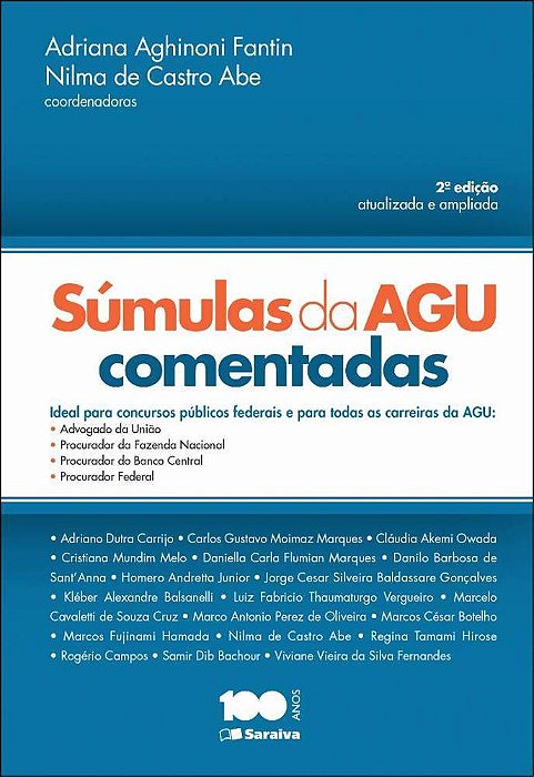 Súmulas Da Agu Comentadas - 2ª Edição De 2014