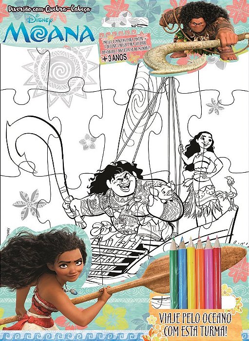 Disney - Diversão Com Quebra-Cabeça -Moana
