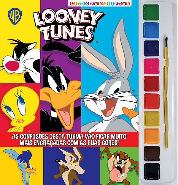 Looney Tunes Livro Para Pintar Com Aquarela