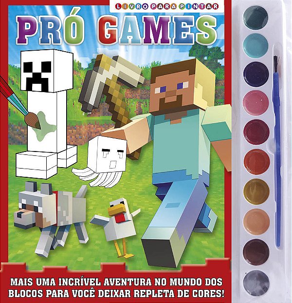 Pró-Games Livro Para Pintar Com Aquarela