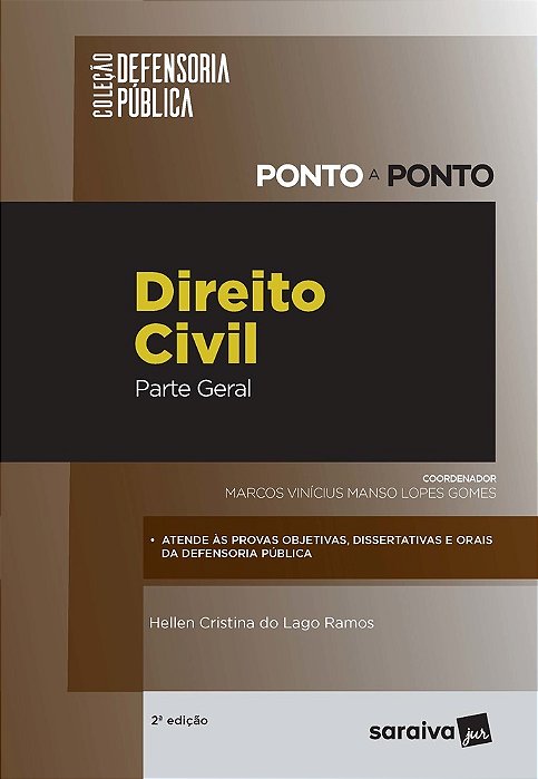 Defensoria Pública – Ponto A Ponto – Direito Civil - Parte Geral - 2ª Edição 2020