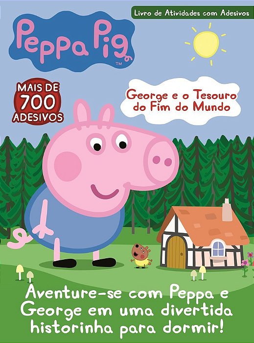 Peppa Pig - Livro De Atividades Com Adesivos George E O Tesouro Do Fim Do Mundo