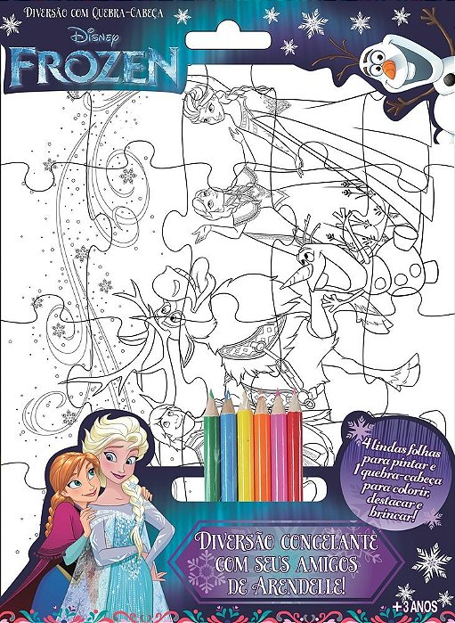 Disney - Diversão Com Quebra-Cabeça 02 Frozen