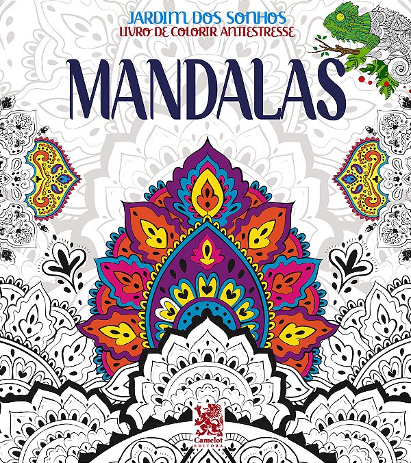 Livro Para Colorir Antiestresse Jardim Dos Sonhos - Mandalas