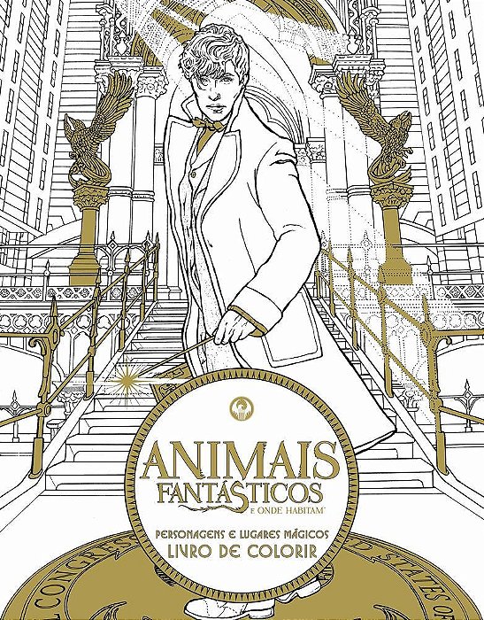 Animais Fantásticos E Onde Habitam - Livro De Colorir