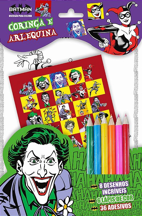 Coringa E Arlequina - Diversão Para Colorir