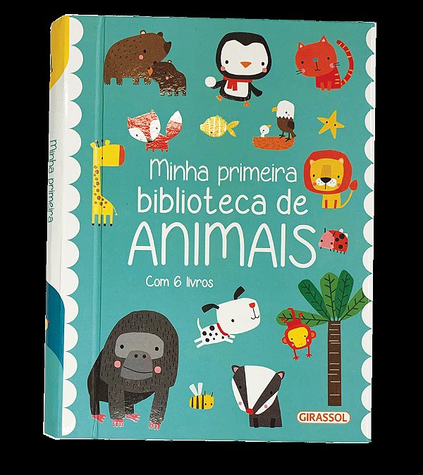 Minha Primeira Biblioteca De Animais Com 6 Livros