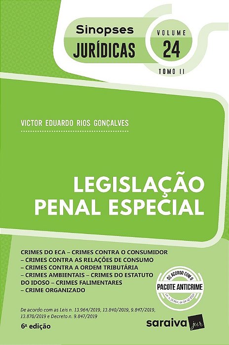 Sinopses - Legislação Penal Especial - Crimes Do Eca - Vol. 24 - Tomo II - 6ª Edição 2020