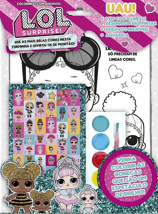 Lol Surprise - Colorindo Com Adesivos Vol.2