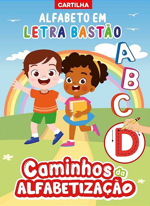 Caminhos Da Alfabetização Cartilha Alfabeto Em Letra Bastão